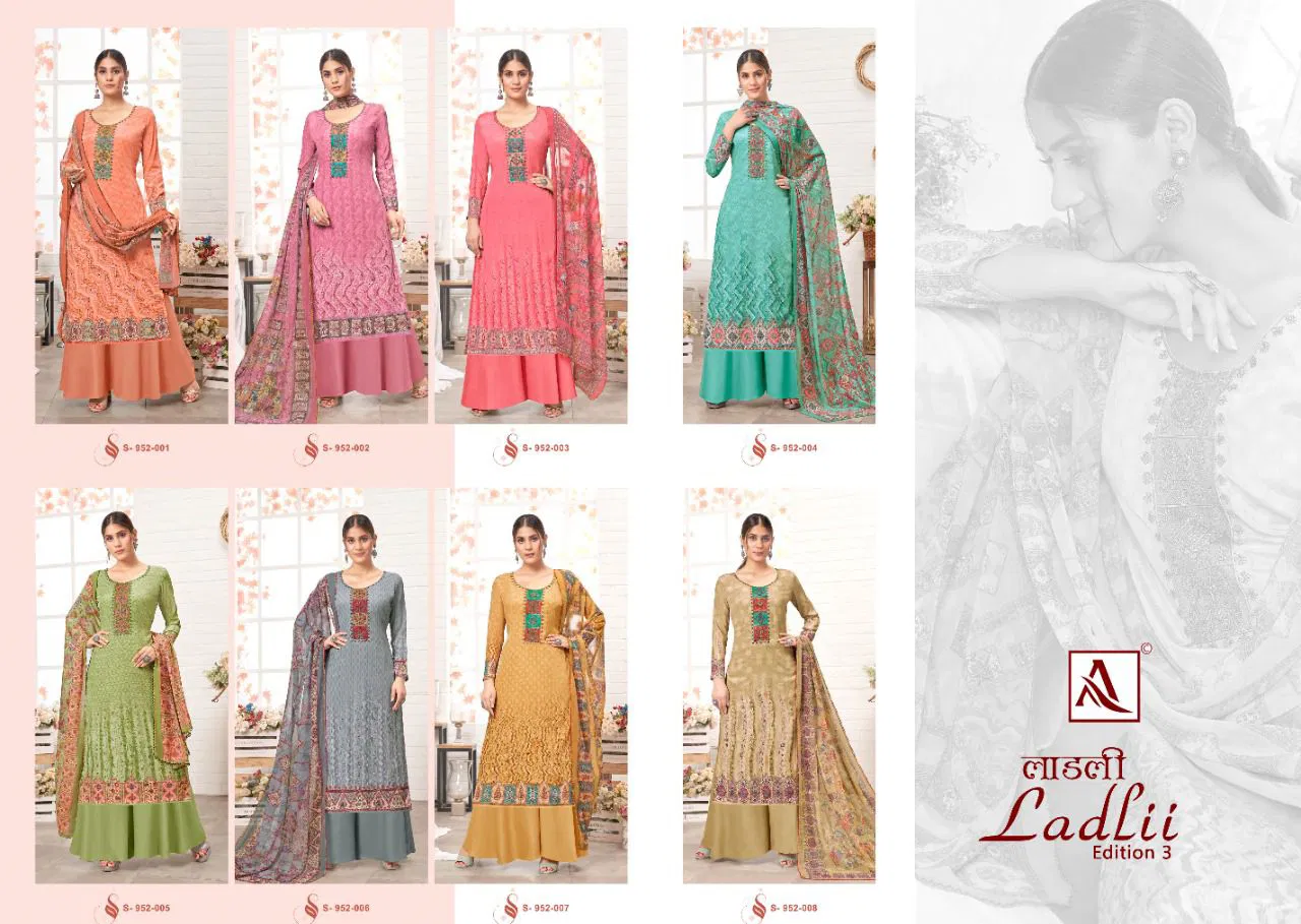 Alok Ladlii Edition 3 New Designer Ethnic Wear Digital Printed Jam Cotton Dress Material Collection